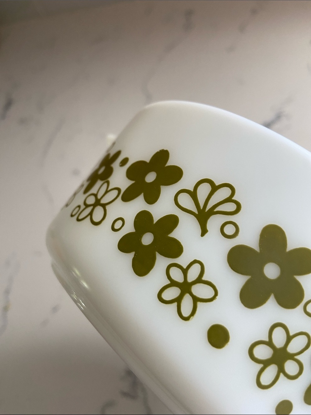 Vintage Pyrex Spring Blossom (Crazy Daisy) 471-B Cinderella Bowl - Picture 5 of 9